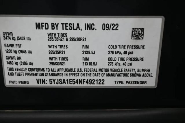 2022 Tesla Model S Dual Motor All-Wheel Drive