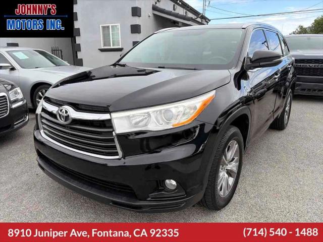 2014 Toyota Highlander XLE V6 for sale in Fontana, CA