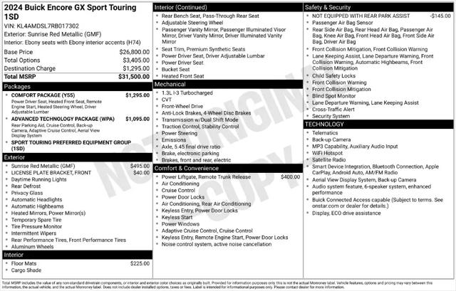2024 Buick Encore GX Sport Touring FWD