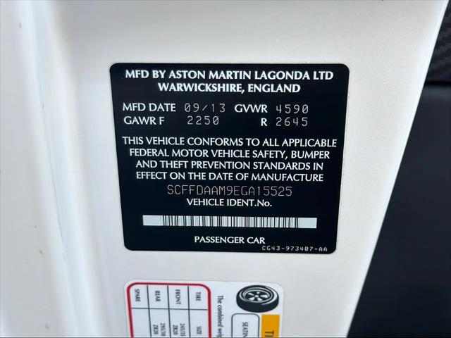 2014 Aston Martin DB9 Standard