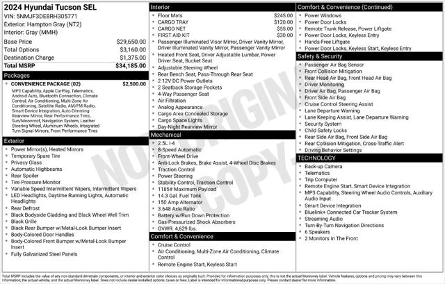 2024 Hyundai Tucson SEL 2024 Hyundai Tucson SEL