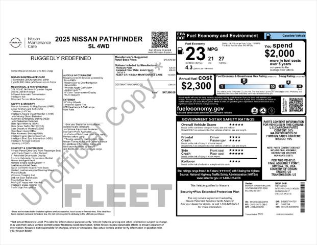 Used 2025 Nissan Pathfinder SL 4WD For Sale in Muscle Shoals, AL