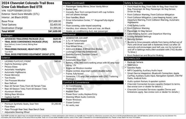 2024 Chevrolet Colorado 4WD Trail Boss for sale in Wheat Ridge, CO