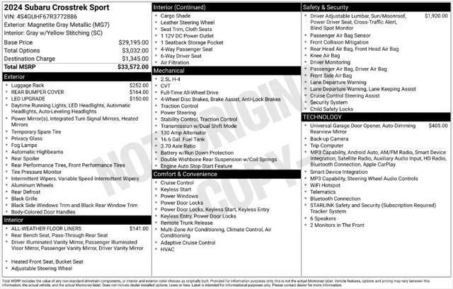 2024 Subaru Crosstrek Sport 2024 Subaru Crosstrek Sport