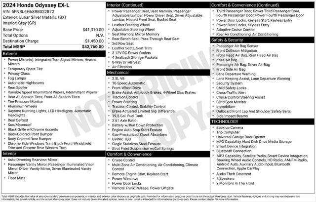 2024 Honda Odyssey EX-L